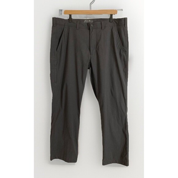 Eddie Bauer Horizon Guide Pants Men’s 40x30 Gray Nylon Hiking Outdoor Chino - Picture 1 of 13